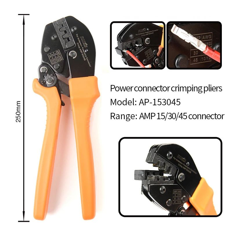 Anderson Cable Crimping Plier For AMP15/30/45 Cable Powerpole Connector Plug Cable Crimper AP-153045
