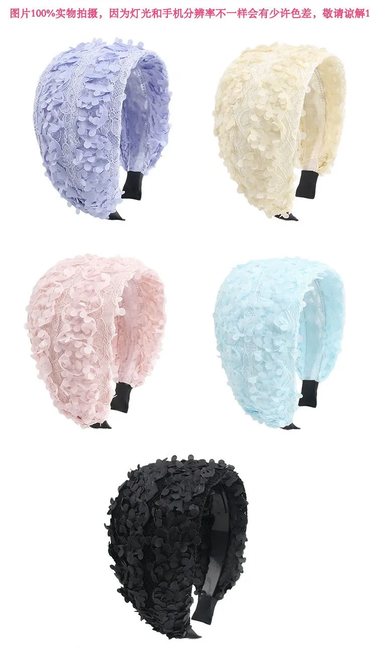 Women's Wide Brim Hair Band Toothed Non-Slip Head Band Cover Gray Hair Washing Face Hair Band Mother Hair Accessories Headbands