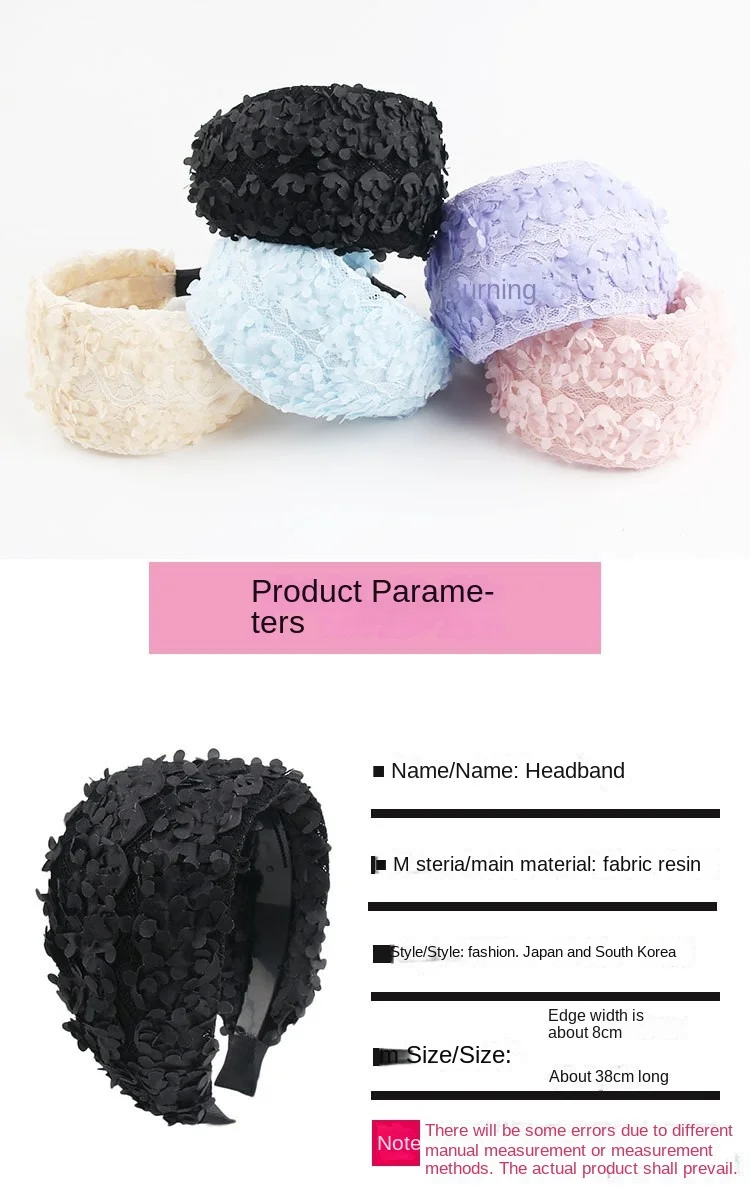 Women's Wide Brim Hair Band Toothed Non-Slip Head Band Cover Gray Hair Washing Face Hair Band Mother Hair Accessories Headbands