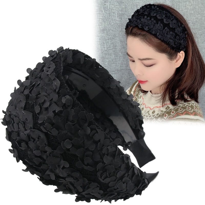 Women's Wide Brim Hair Band Toothed Non-Slip Head Band Cover Gray Hair Washing Face Hair Band Mother Hair Accessories Headbands