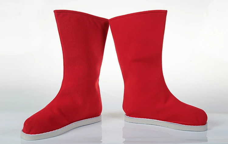 Chinese Traditional Ancient Hanfu Performance Shoes Boots For Adult Kids Peking Opera Folk Dancing Qing Dynasty Accessory Shoes