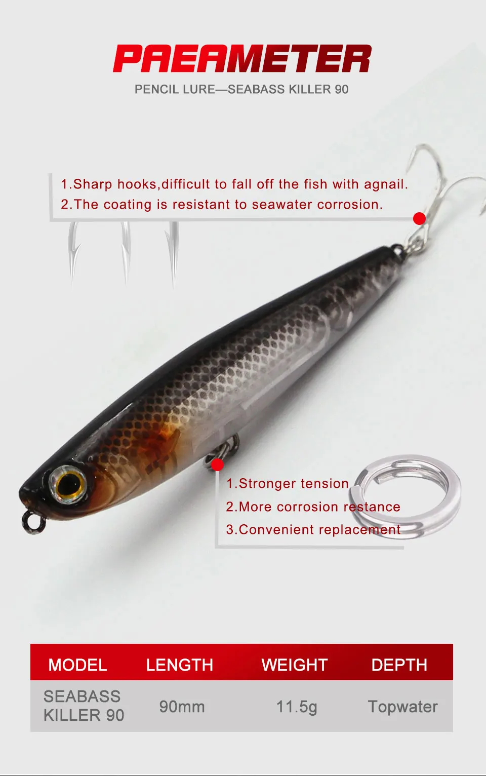 Wondershot D02 Fishing Lures 2024 Seabass Killer 90mm/11.5g Isca Artificial Wobbler Carp Fishing Lures Artificial Baits Tackles