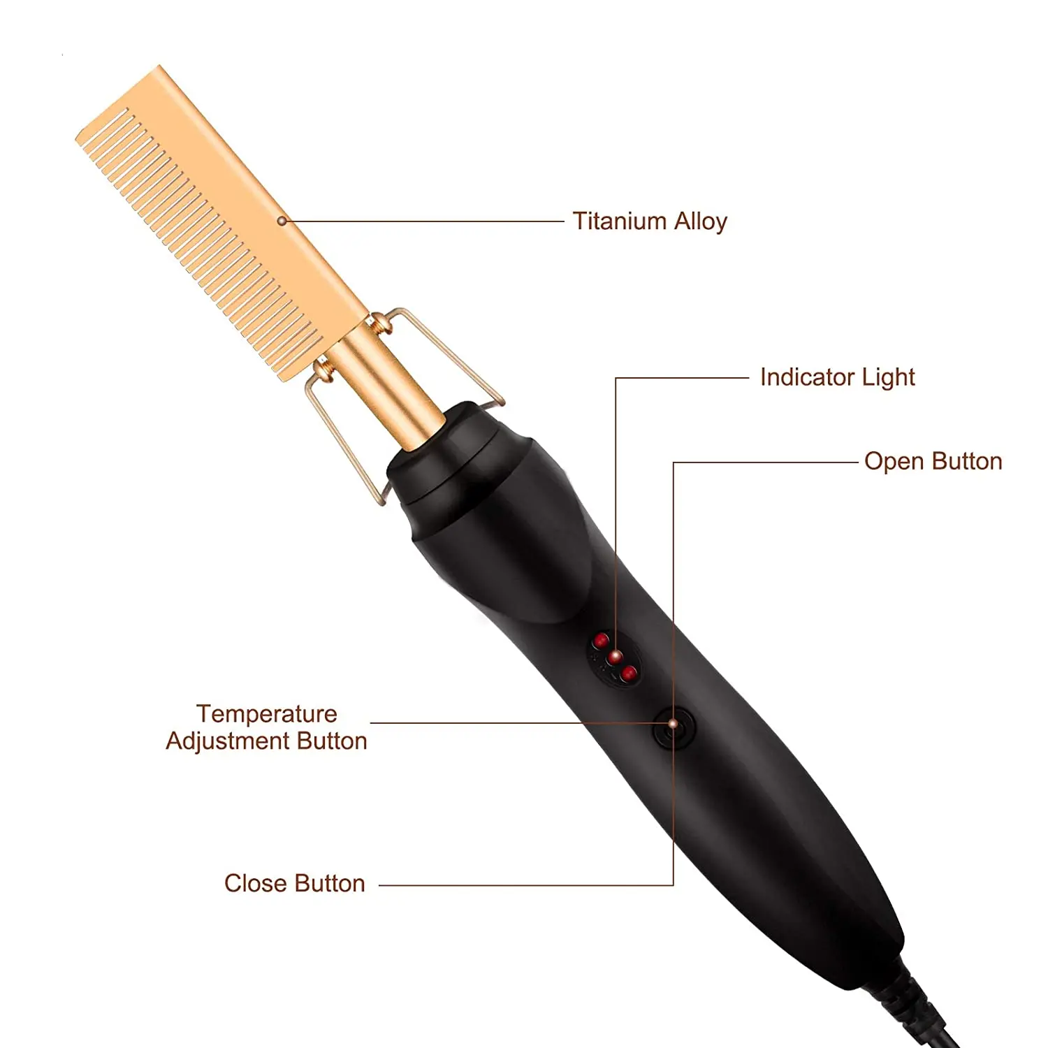 Hot Comb Hair Straightener 2 In1 Fast Heating Straightener And Curling Iron Heated Press Comb Flat Irons Styler Corrugation Tool