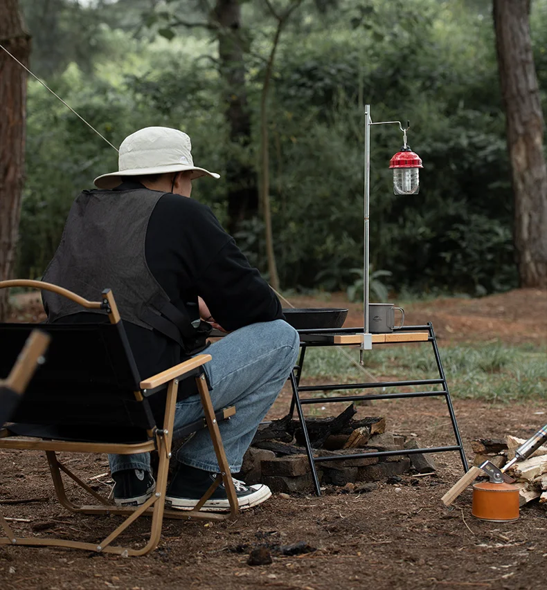Naturehike Lantern Hanger Outdoor Travel Lamp Stand Folding Tent Light Pole Lamp Hanger Portable Camping Equipment Lantern Stand