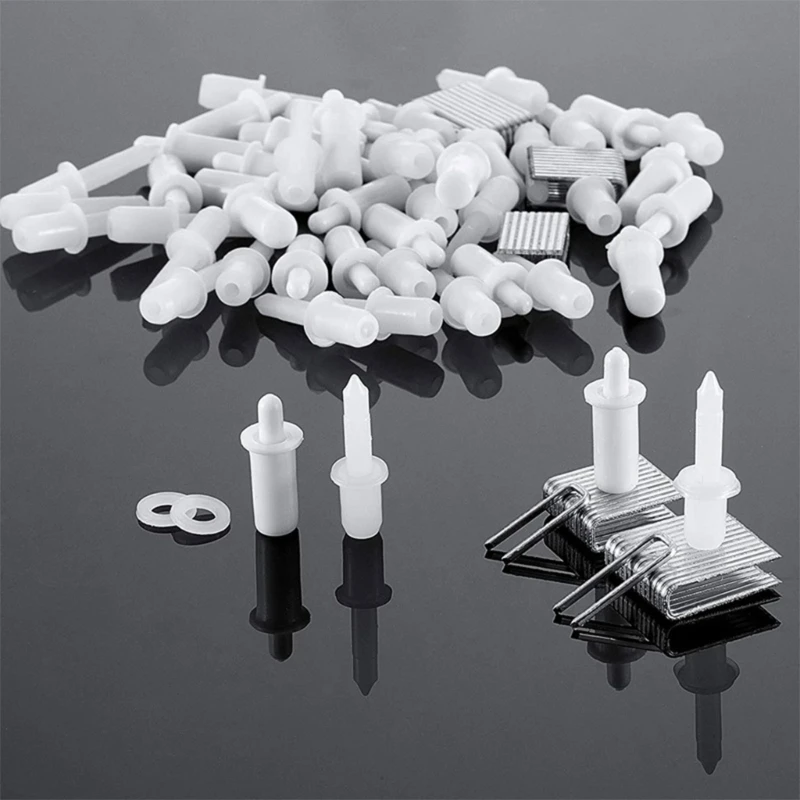85 Pcs Plantation Shutter Repair Pins Tilt-Rod for Staples Washers Replacement Set Movable Blade Repair Part for Window 87HA