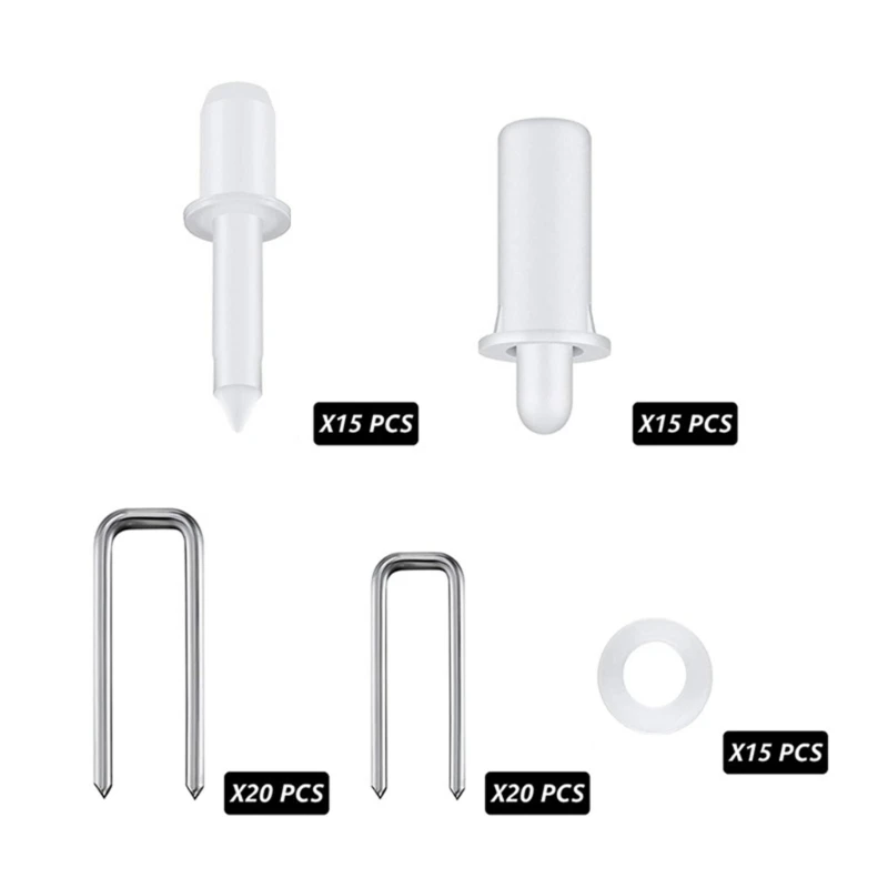 85 Pcs Plantation Shutter Repair Pins Tilt-Rod for Staples Washers Replacement Set Movable Blade Repair Part for Window 87HA