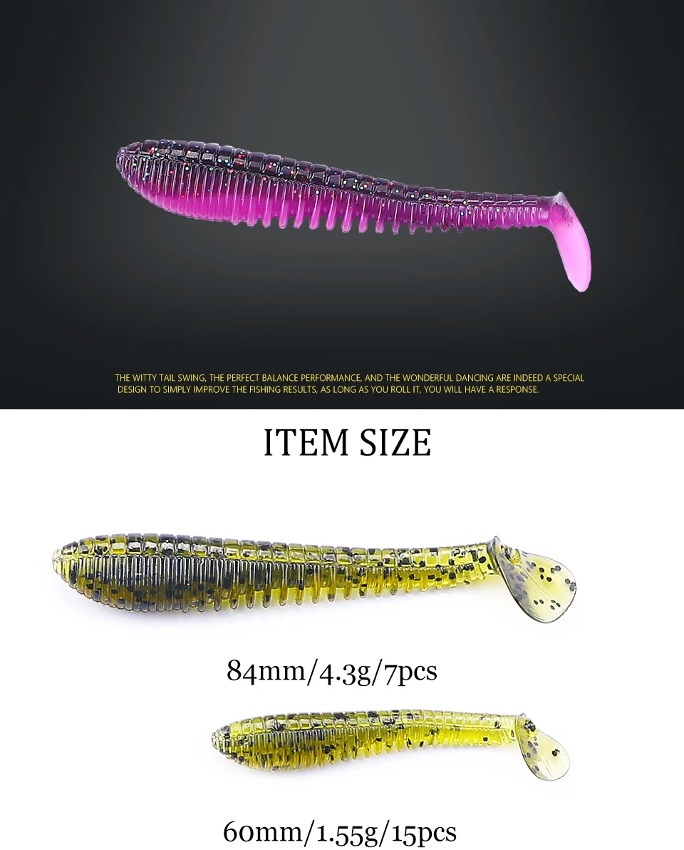 2023 Supercontinent 60mm/84mm EVO Fishing Lures soft lure Artificial bait Predator Tackle for pike and Pike