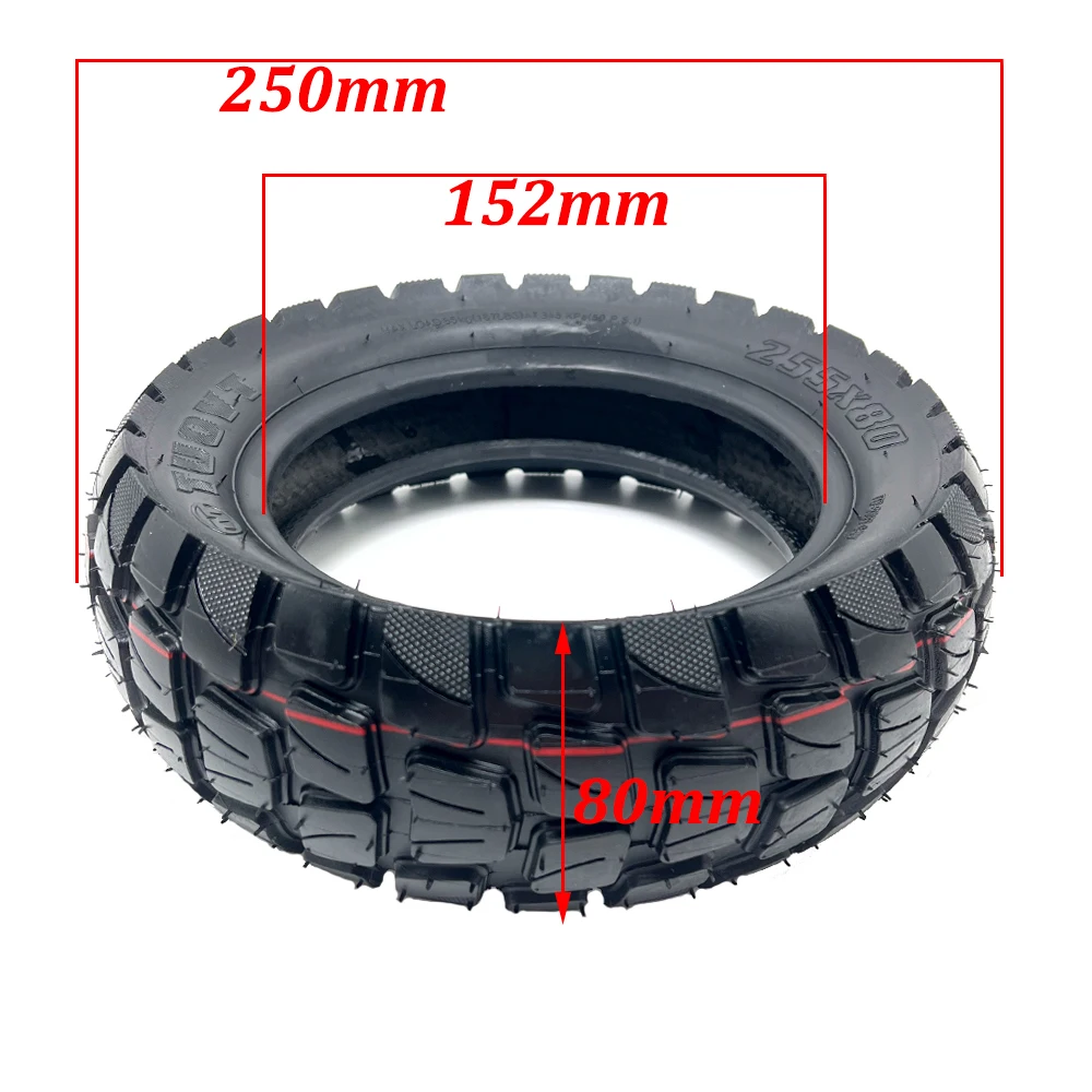 10 Inch TUOVT Tire 80/65-6 255x80 10x3.0 Tyre 10x2.50/3.0 Upgrade Parts for Kugoo M4 Quick 3 Zero 10X Speedual Electric Scooter