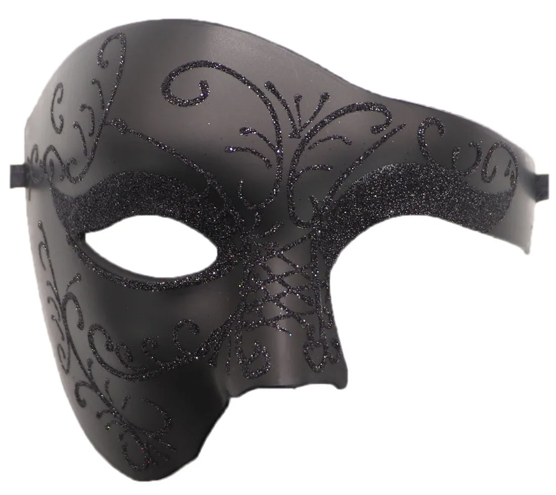 Halloween Steampunk Phantom Masquerade Cosplay Mask ABS Plastic Half Face Men/Women Punk Carnival Costume Props