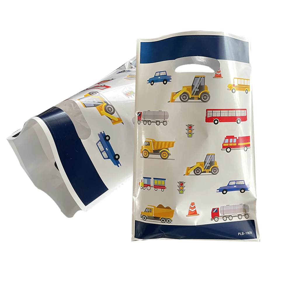 30 Pcs Engineering Party Favor Bags Birthday Traffic Car Vehicle Theme Gift Bag Construction Goodies Treat School Candy Bags