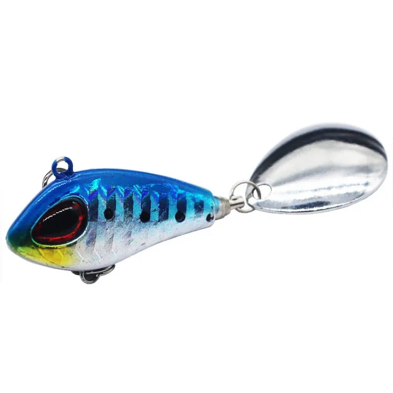 ZWICKE 1pcs Metal Mini VIB with Spoon Fishing Lure Winter Fishing Tackle Crankbait Vibration Spinner Sinking Bait 6g10g17g25g