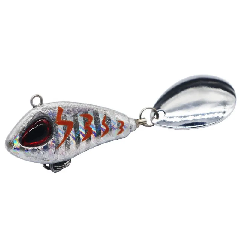 ZWICKE 1pcs Metal Mini VIB with Spoon Fishing Lure Winter Fishing Tackle Crankbait Vibration Spinner Sinking Bait 6g10g17g25g
