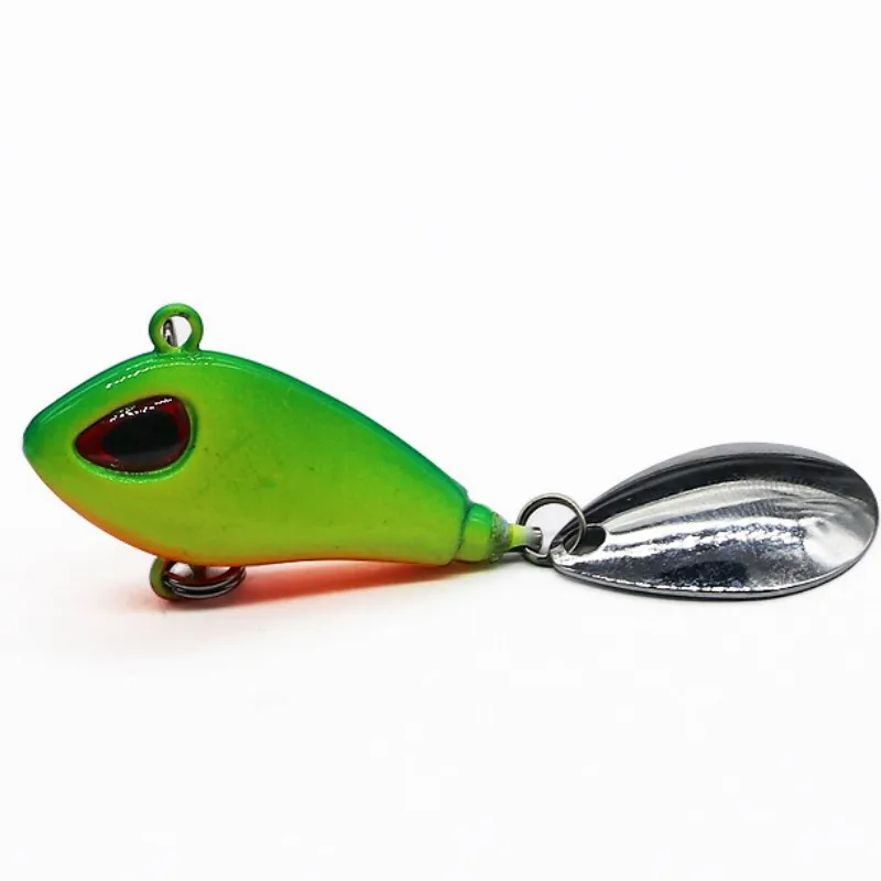 ZWICKE 1pcs Metal Mini VIB with Spoon Fishing Lure Winter Fishing Tackle Crankbait Vibration Spinner Sinking Bait 6g10g17g25g