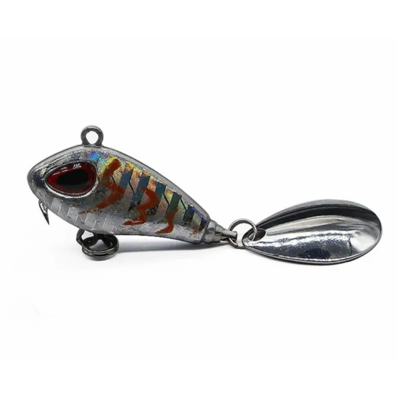 ZWICKE 1pcs Metal Mini VIB with Spoon Fishing Lure Winter Fishing Tackle Crankbait Vibration Spinner Sinking Bait 6g10g17g25g