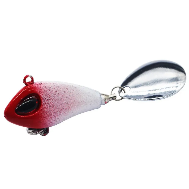 ZWICKE 1pcs Metal Mini VIB with Spoon Fishing Lure Winter Fishing Tackle Crankbait Vibration Spinner Sinking Bait 6g10g17g25g