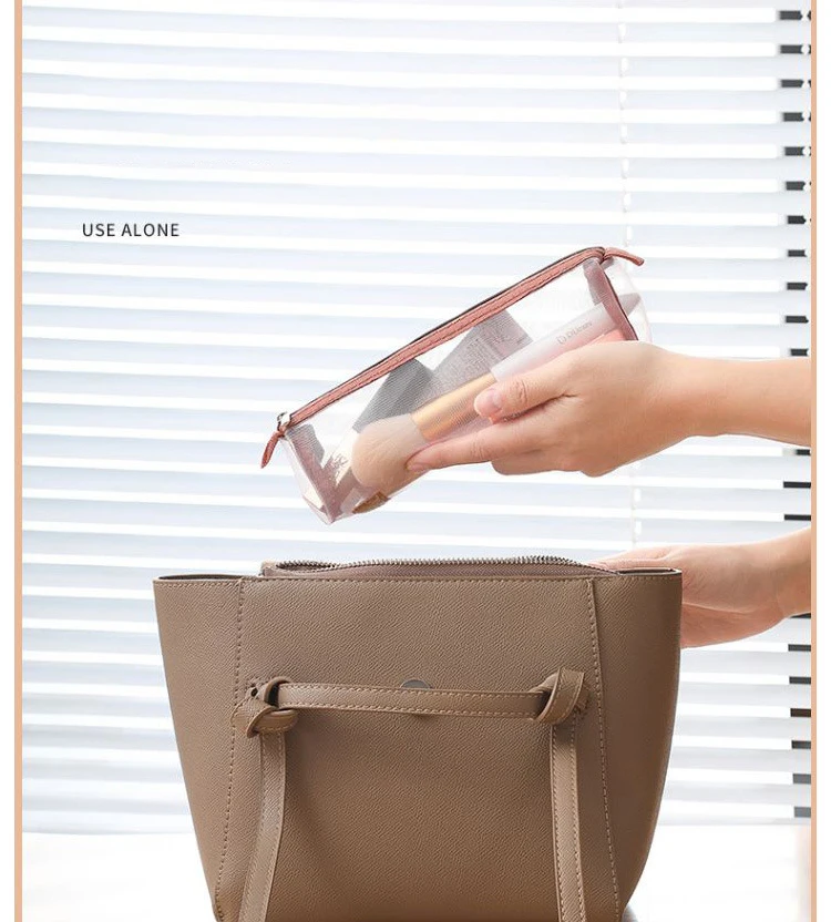 Makeup Bags Detachable 4Pcs in 1 Portable Cosmetic Bag Travel Folding Separable Toiletry Storage Bag Organizer Make Up Pouch New