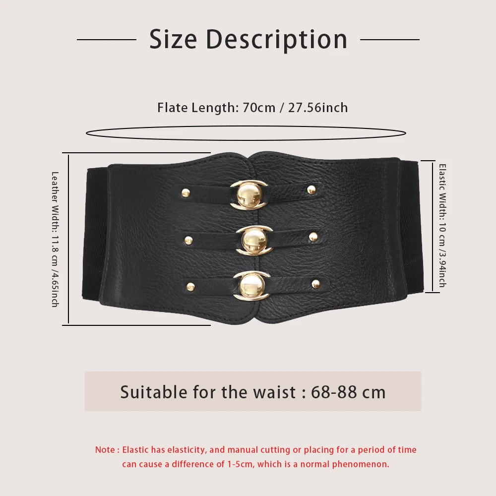 Elastic Wide Corset Belts For Women Waist Plus Size Belt Female Dress Waistband Big Stretch Cummerbunds Clothes Accessory