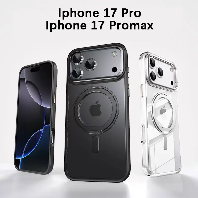 Magnetic 360° Ring Holder Phone Case For iPhone 11 12 13 14 15 16 17 Pro Max Plus For MagSafe Wireless Charging Shockproof Cover
