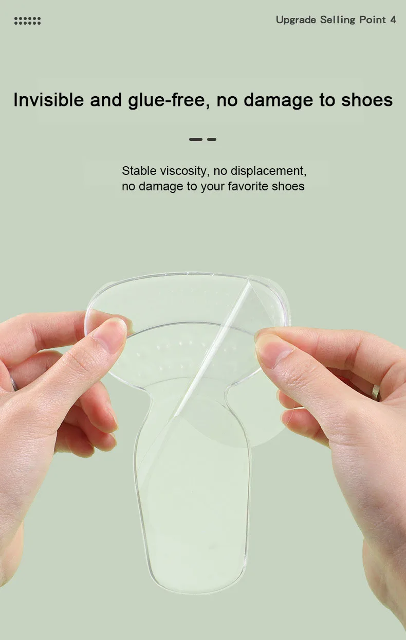 T-shaped Silicone Heel Grips Protectors Womens Shoes Heel Cushion Foot Care Products Non Slip Shoe Pads High Heels Shoe Insert