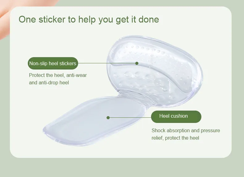 T-shaped Silicone Heel Grips Protectors Womens Shoes Heel Cushion Foot Care Products Non Slip Shoe Pads High Heels Shoe Insert