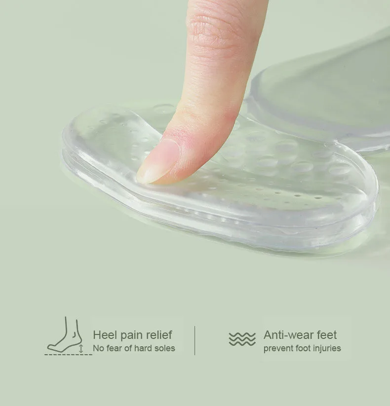 T-shaped Silicone Heel Grips Protectors Womens Shoes Heel Cushion Foot Care Products Non Slip Shoe Pads High Heels Shoe Insert