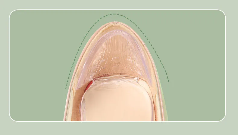T-shaped Silicone Heel Grips Protectors Womens Shoes Heel Cushion Foot Care Products Non Slip Shoe Pads High Heels Shoe Insert