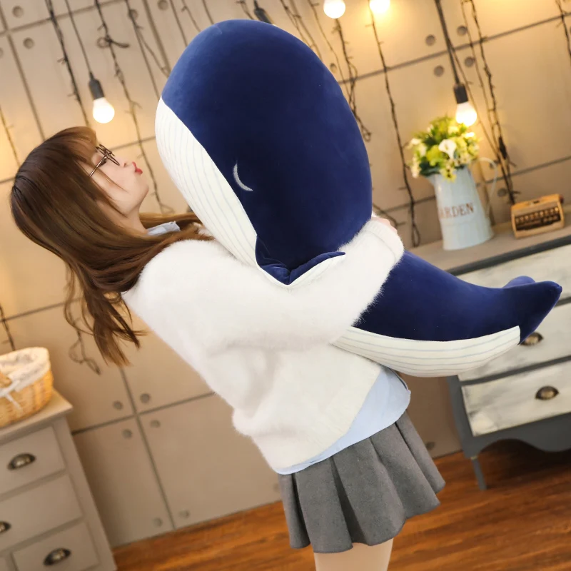 25CM Cartoon Super Soft Plush Toy Sea Animal Blue Whale Soft Toy Stuffed Animal Fish Children's birthday gift