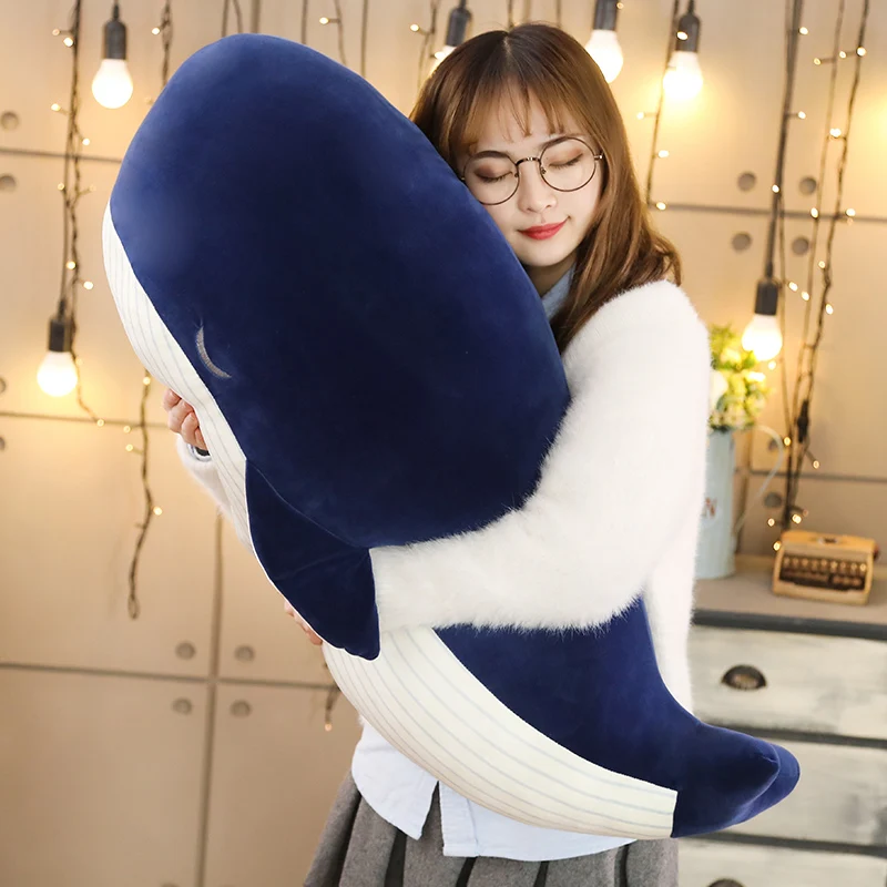 25CM Cartoon Super Soft Plush Toy Sea Animal Blue Whale Soft Toy Stuffed Animal Fish Children's birthday gift