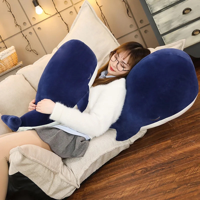 25CM Cartoon Super Soft Plush Toy Sea Animal Blue Whale Soft Toy Stuffed Animal Fish Children's birthday gift