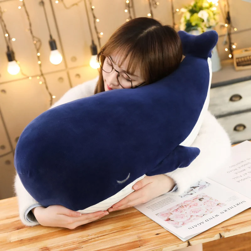 25CM Cartoon Super Soft Plush Toy Sea Animal Blue Whale Soft Toy Stuffed Animal Fish Children's birthday gift