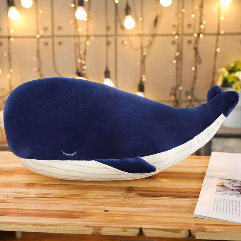 25CM Cartoon Super Soft Plush Toy Sea Animal Blue Whale Soft Toy Stuffed Animal Fish Children's birthday gift