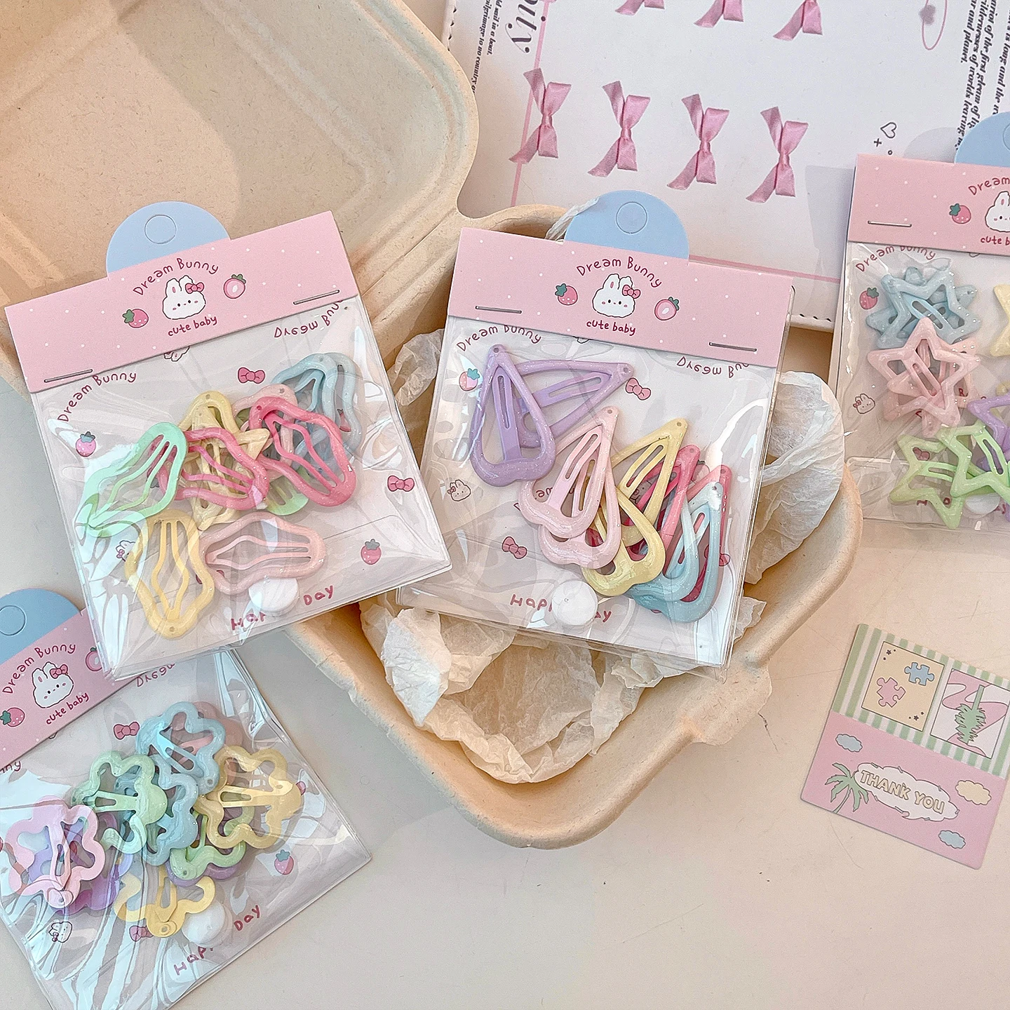10Pcs/Set Baby Children Sweet Colors Shiny Star Ornament Hair Clips Women Girls Cute Barrettes Hairpins Kids Hair Accessories