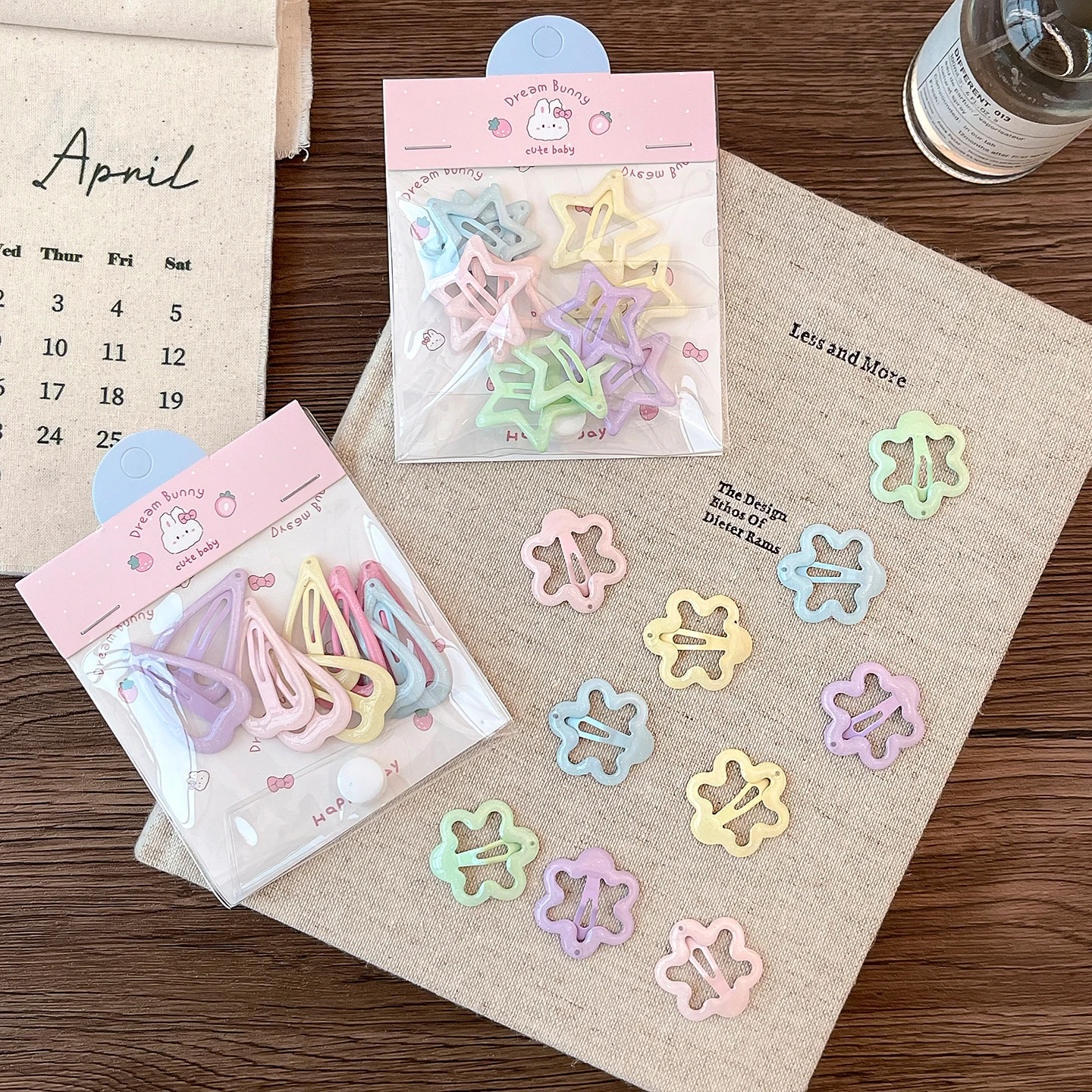 10Pcs/Set Baby Children Sweet Colors Shiny Star Ornament Hair Clips Women Girls Cute Barrettes Hairpins Kids Hair Accessories