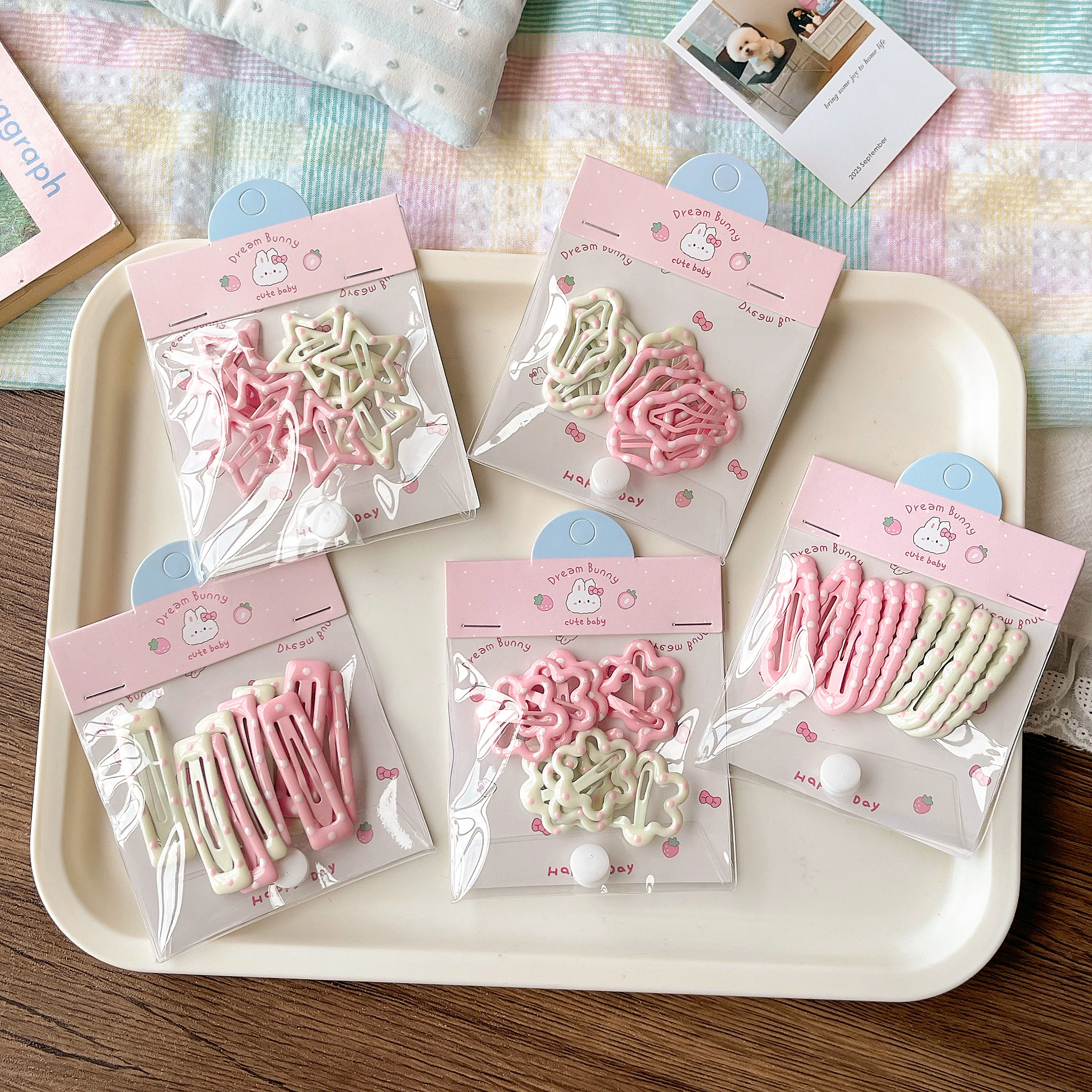 10Pcs/Set Baby Children Sweet Colors Shiny Star Ornament Hair Clips Women Girls Cute Barrettes Hairpins Kids Hair Accessories