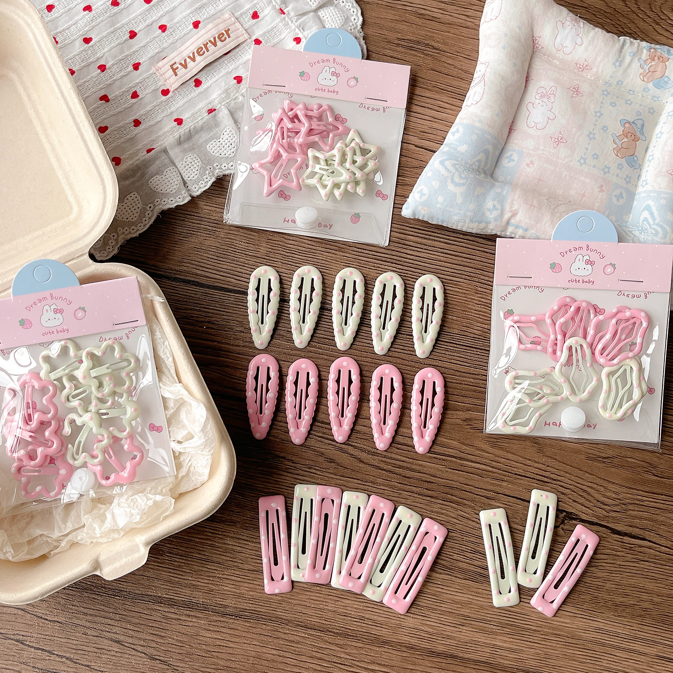10Pcs/Set Baby Children Sweet Colors Shiny Star Ornament Hair Clips Women Girls Cute Barrettes Hairpins Kids Hair Accessories