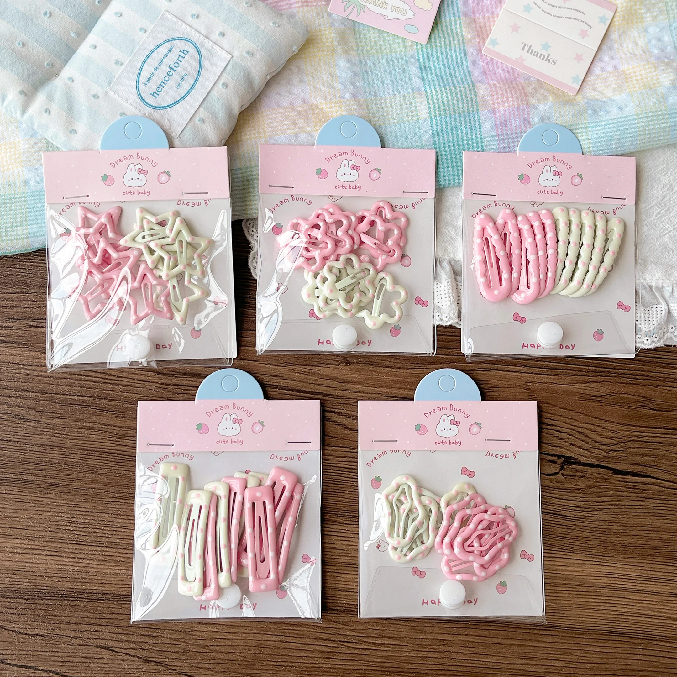 10Pcs/Set Baby Children Sweet Colors Shiny Star Ornament Hair Clips Women Girls Cute Barrettes Hairpins Kids Hair Accessories