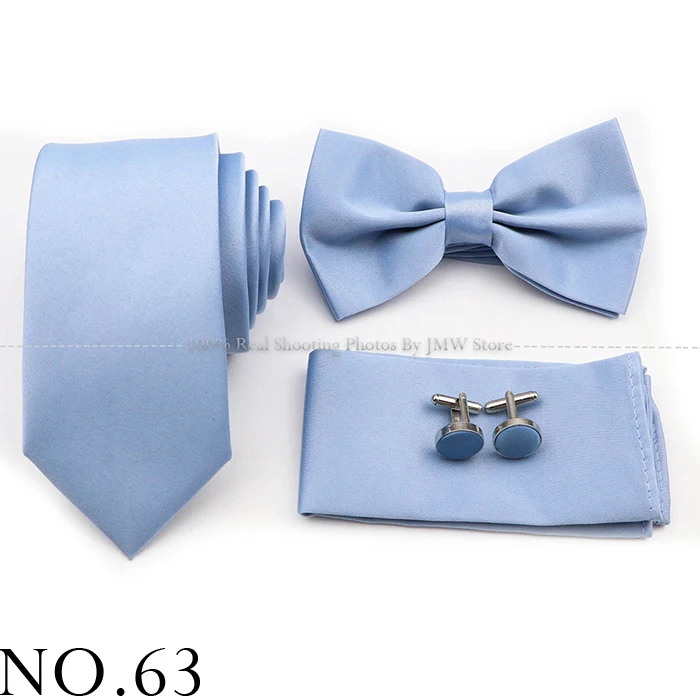 Hot Sale Purple Pink Sage Green Tie Set Polyester Necktie Bowtie Cufflink Brooch For Groom Suit Wedding Cravat Shirt Accessory