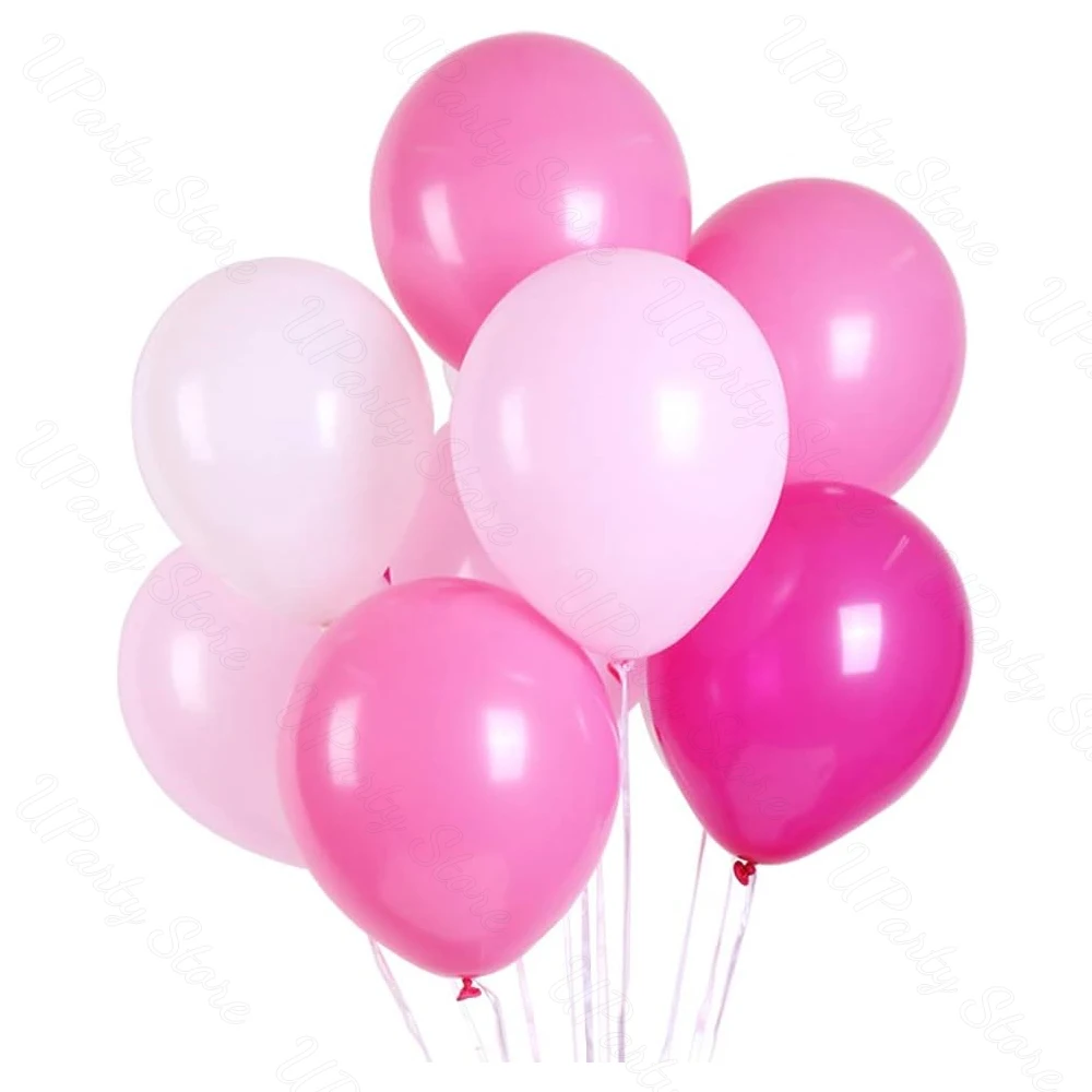 5/10/12/18inch Dusty Pink Balloons Retro Rose Hot Pink Pastel Light Pink Balloons for Birthday Wedding Baby Shower Party Decorat