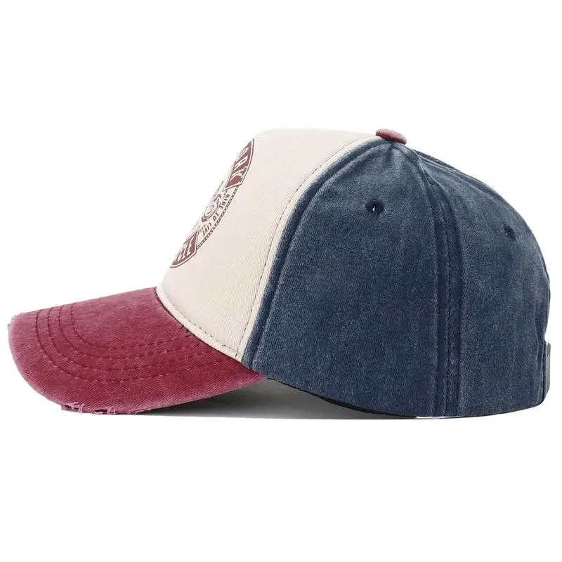 2023 New Designer Motorcycle Print Cotton Baseball Cap Hat for Man Retro Vintage New York 5 Panel Snapback Caps for Women