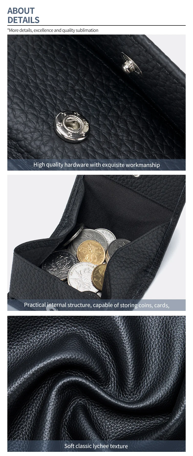 Genuine Leather Unisex Money Bag Luxury Design Famous Brand Hasp Square Wallet Fashion Girls Mini Wallet Women Small Coin Purses