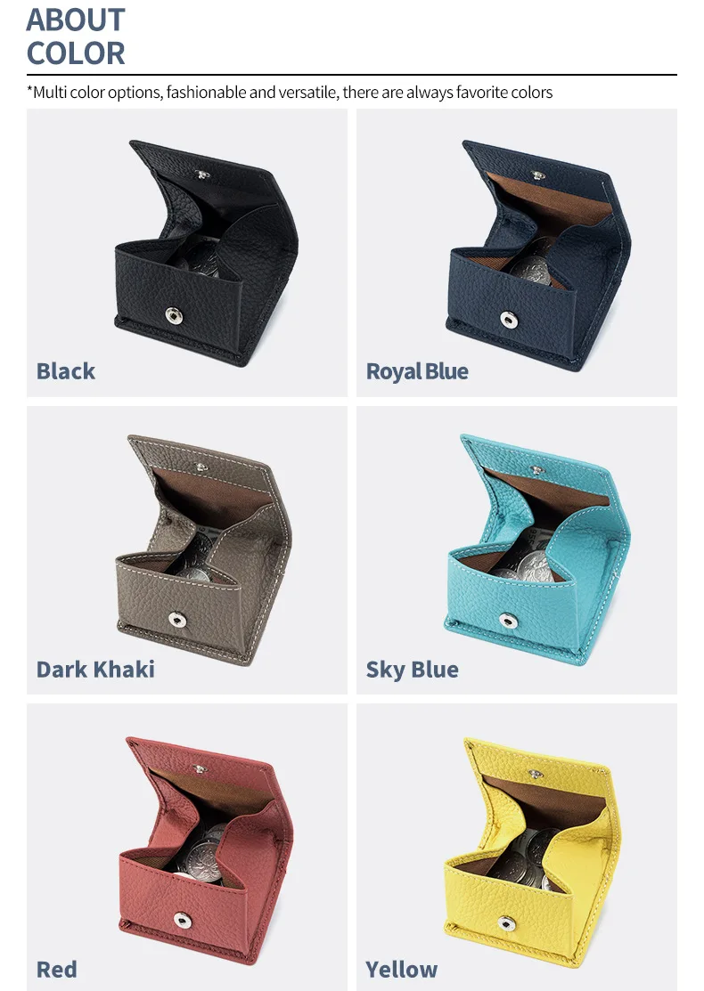 Genuine Leather Unisex Money Bag Luxury Design Famous Brand Hasp Square Wallet Fashion Girls Mini Wallet Women Small Coin Purses