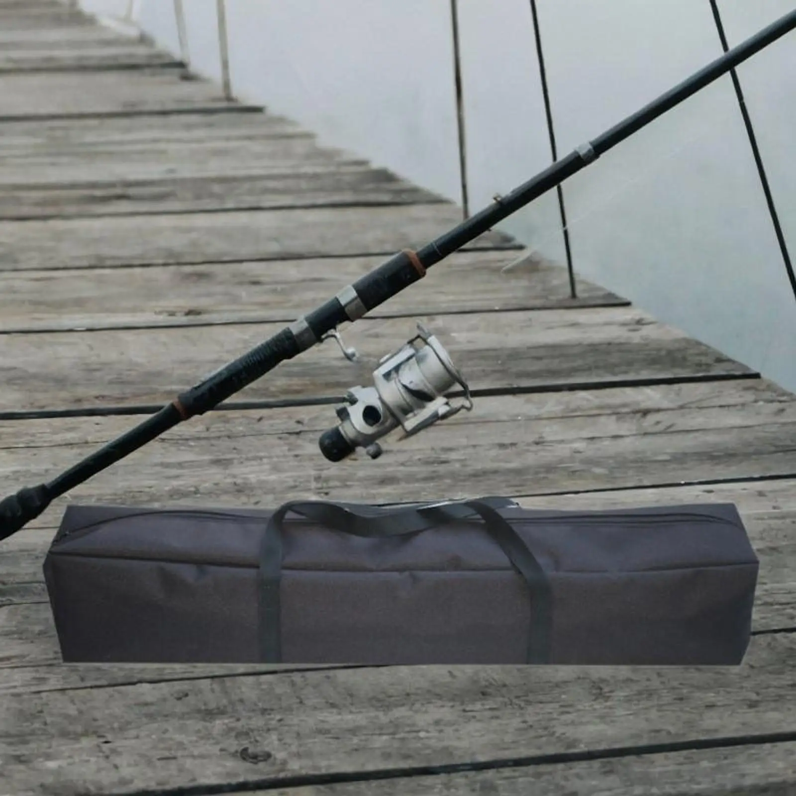 Tent Pole Bag Water Resistant Oxford Cloth Trekking Pole Water Resistant Camping Organizer Multifunction with Handle for Storage
