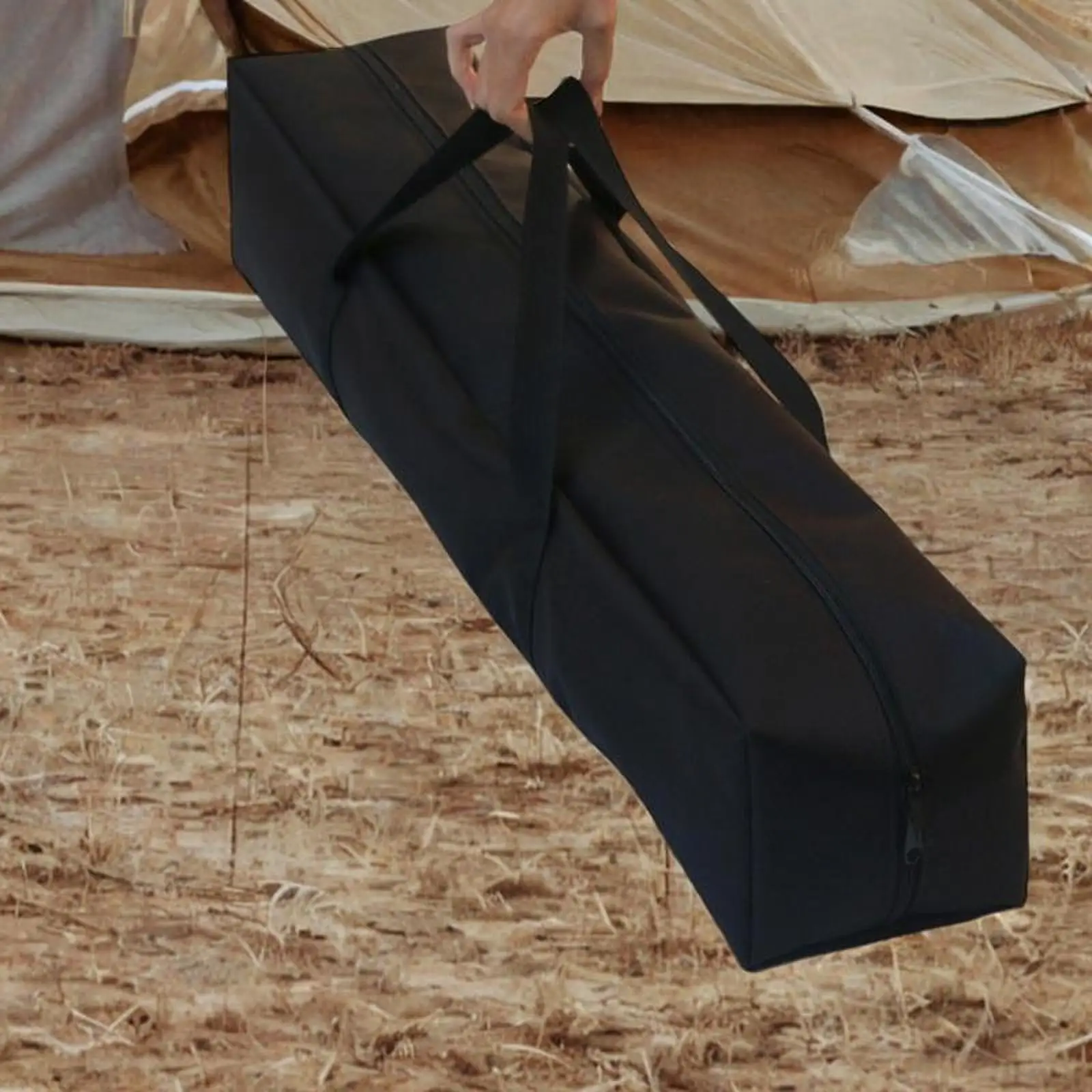 Tent Pole Bag Water Resistant Oxford Cloth Trekking Pole Water Resistant Camping Organizer Multifunction with Handle for Storage
