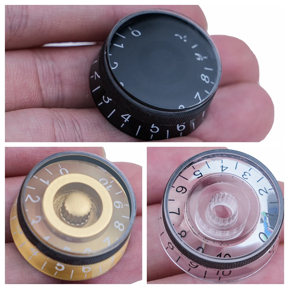 3pcs/4pcs Electric Guitar Knobs Speed Volume Tone Control Knobs Compatible for LP Style Electric Guitar Parts Replacem