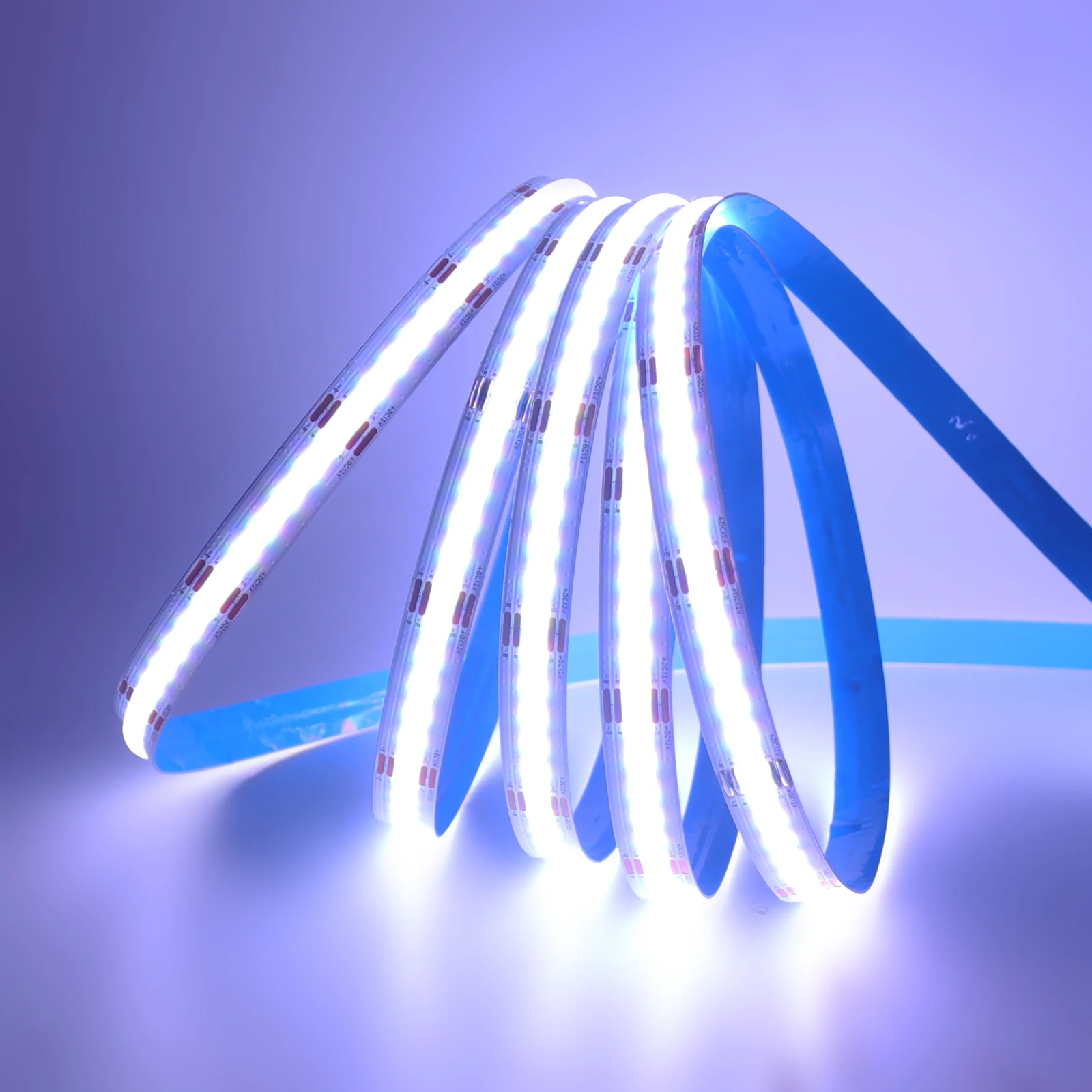 RGB RGBW RGBWW RGBCCT COB LED Strip 12V 24V 840 784LEDs/M Flexible High Bright Dotless Led Tape Diode Flexible Ribbon