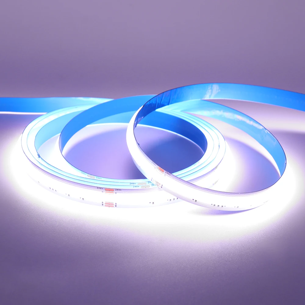 RGB RGBW RGBWW RGBCCT COB LED Strip 12V 24V 840 784LEDs/M Flexible High Bright Dotless Led Tape Diode Flexible Ribbon