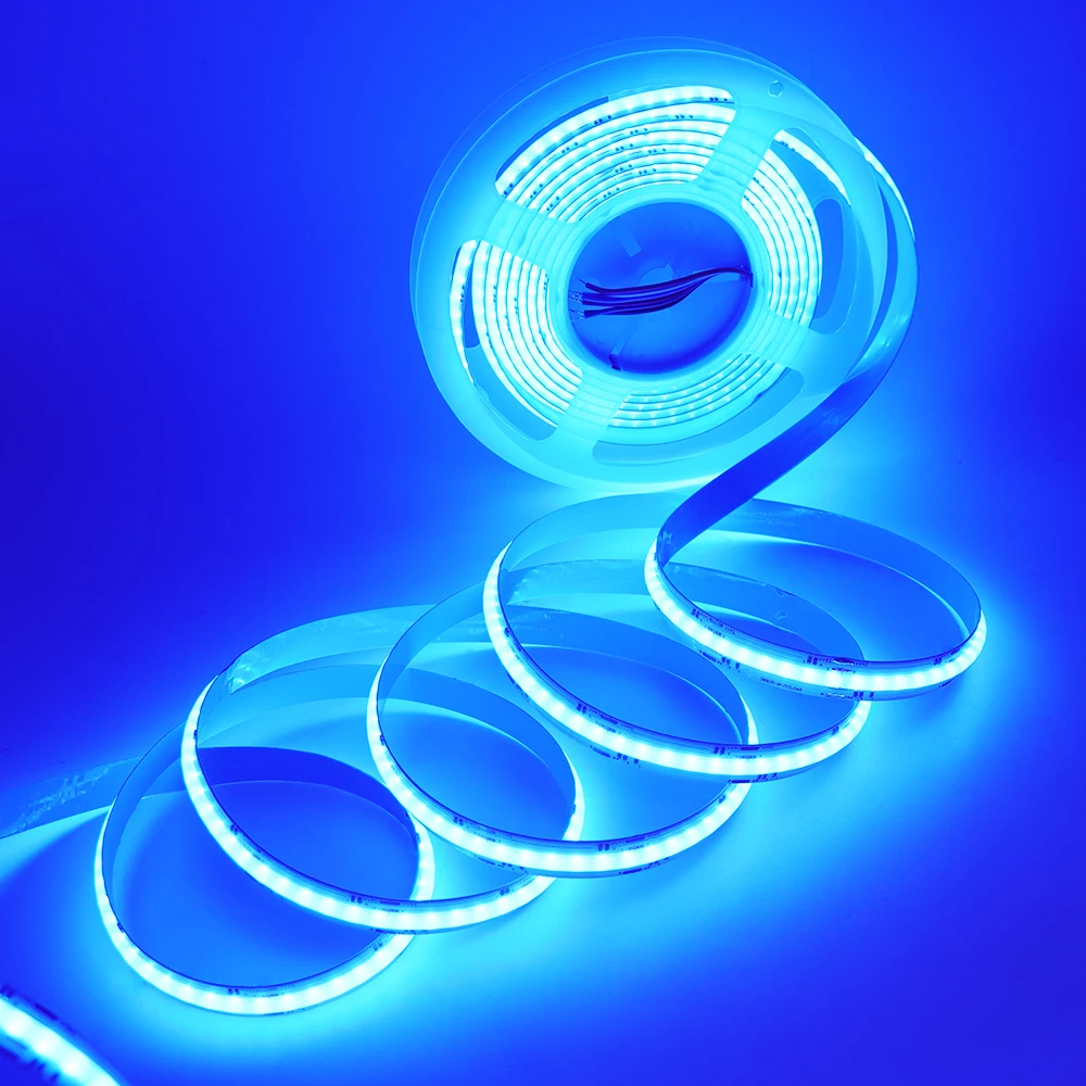 RGB RGBW RGBWW RGBCCT COB LED Strip 12V 24V 840 784LEDs/M Flexible High Bright Dotless Led Tape Diode Flexible Ribbon