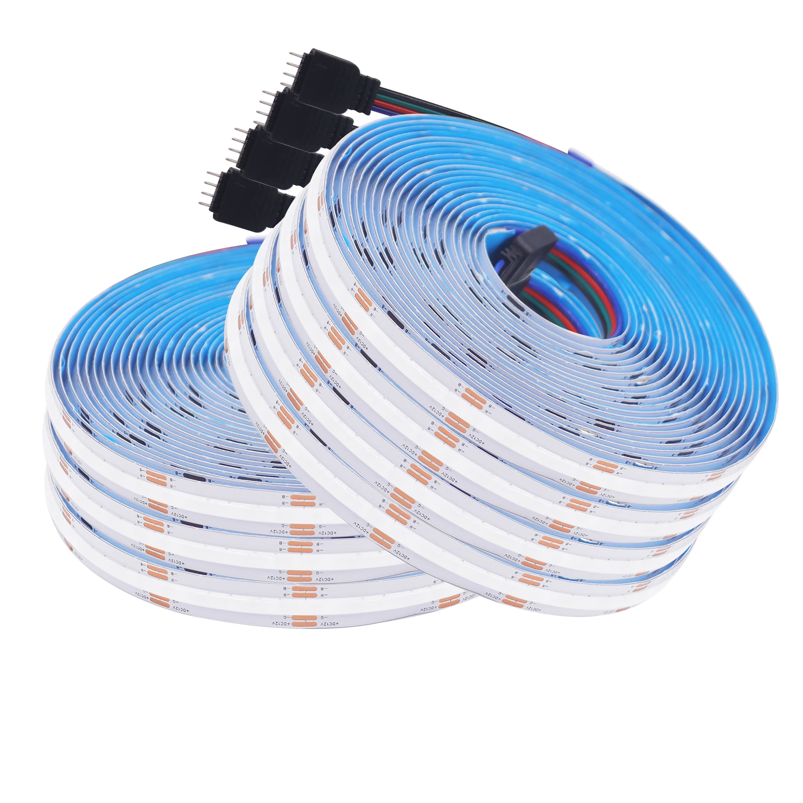 RGB RGBW RGBWW RGBCCT COB LED Strip 12V 24V 840 784LEDs/M Flexible High Bright Dotless Led Tape Diode Flexible Ribbon