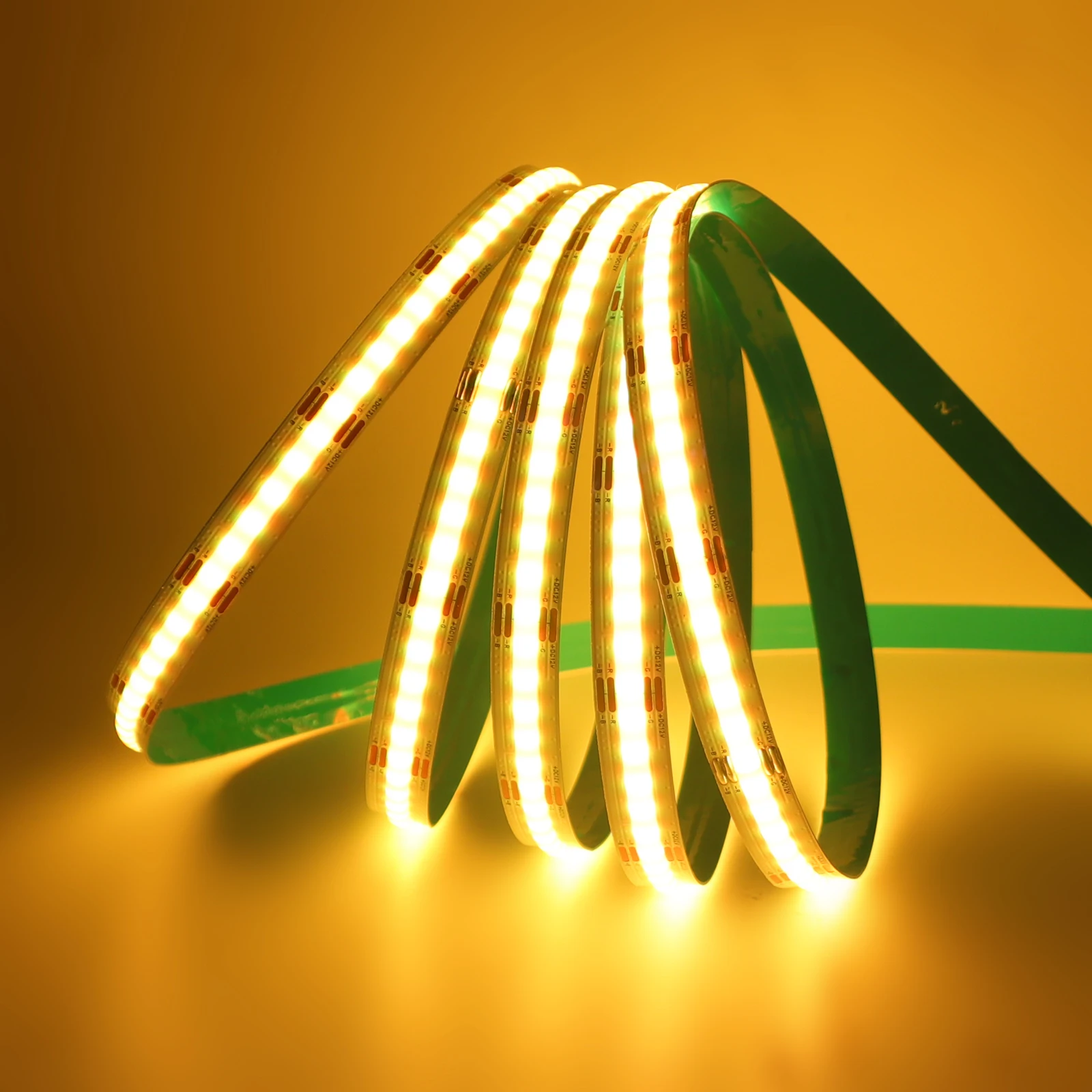 RGB RGBW RGBWW RGBCCT COB LED Strip 12V 24V 840 784LEDs/M Flexible High Bright Dotless Led Tape Diode Flexible Ribbon