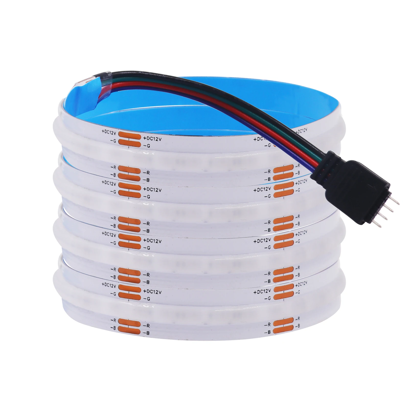 RGB RGBW RGBWW RGBCCT COB LED Strip 12V 24V 840 784LEDs/M Flexible High Bright Dotless Led Tape Diode Flexible Ribbon